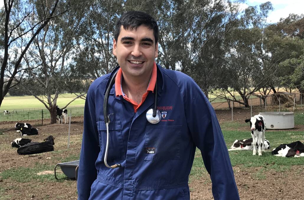 HEALTHY OUTCOMES: Dr Angel Abuelo is a senior lecturer in ruminant health with CSU and is doing work into the immune resistance of dairy calves. Picture: Emily Malone