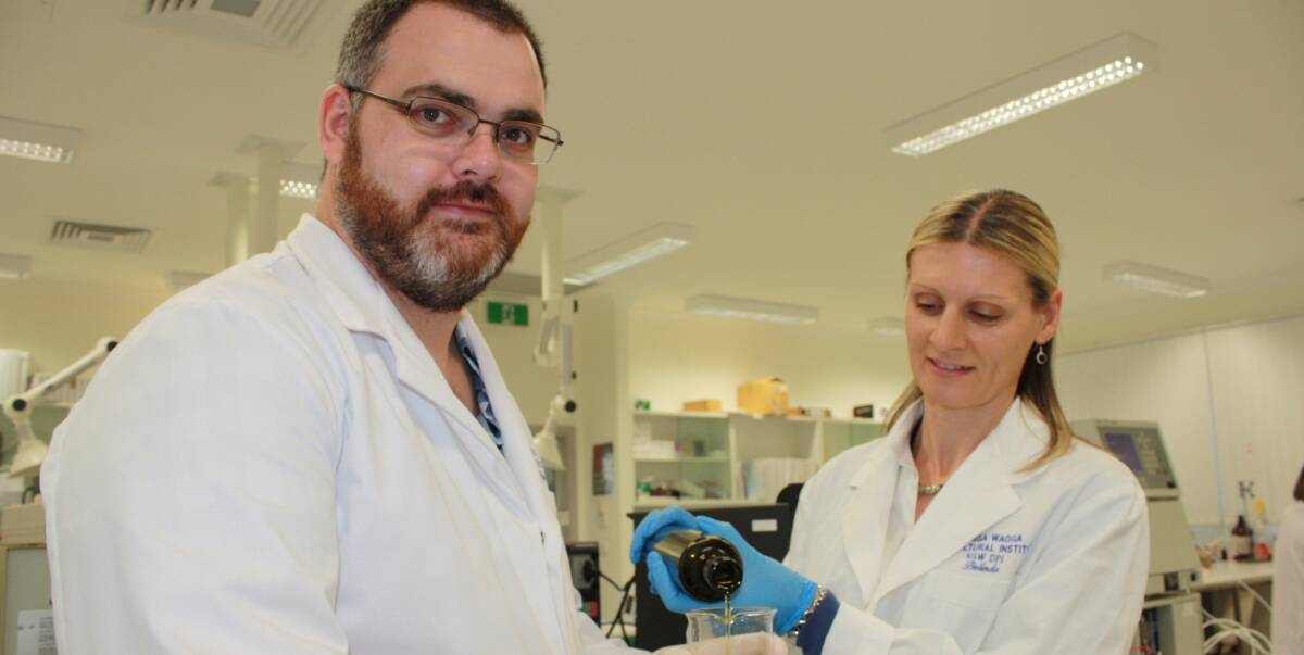 GOOD OIL: Department of Primary Industries edible oils chemist, Jamie Ayton, and technical manager, Belinda Taylor, lead the team that has won new contract for the DPI's Australian Oils Research Laboratory.