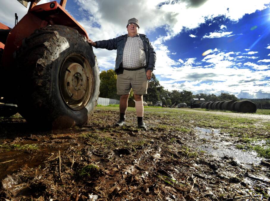 NOT ALL BAD: Ron Wilson at his Ladysmith property. Picture: Les Smith 