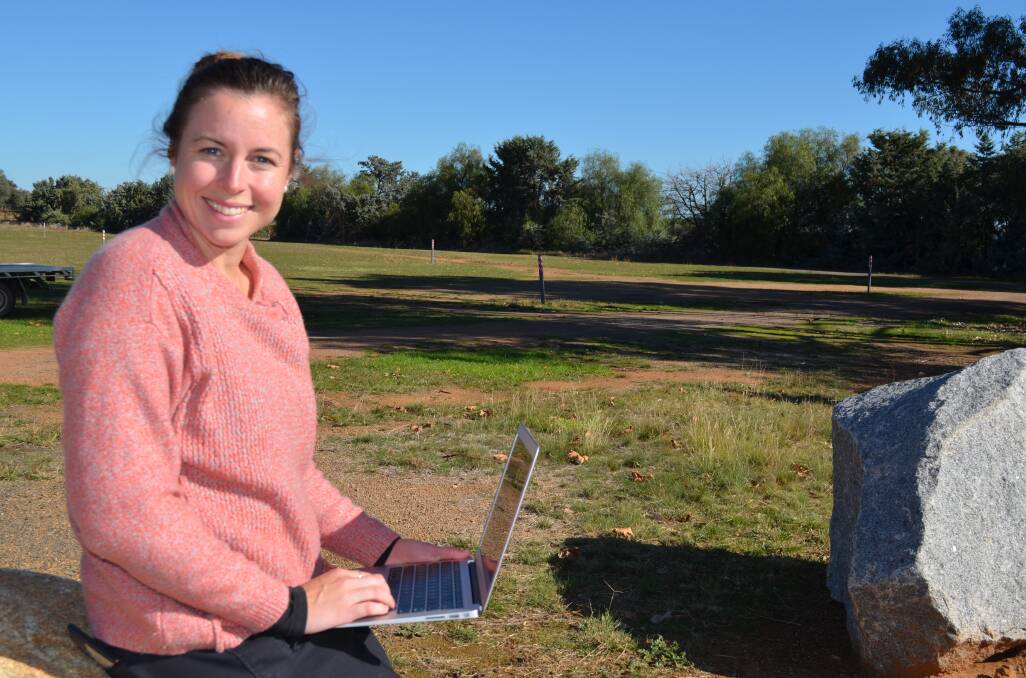 TECHNOLOGY GAINS:  Landcare coordinator, Maddy Gorham, says there is interest in embracing drone technology in agriculture. Picture: Nikki Reynolds 