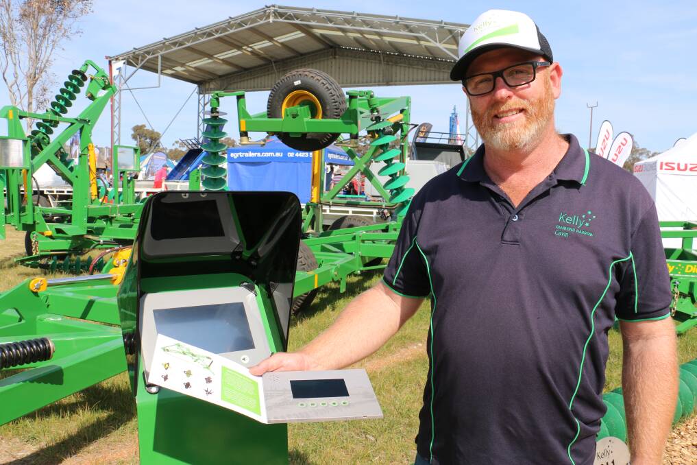 RURAL INNOVATION: Cavin Osborn, Kelly Engineering, is one of many exhibitors putting resources, time and effort into their field day site. The new HMFD exhibitor awards will be introduced this year to recognise excellence in site presentation.