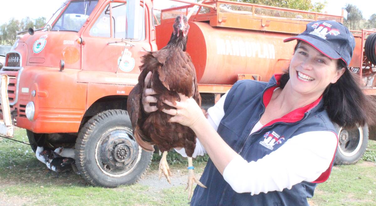A FLYING START: Mardi Walker of "Lodge View" at Yerong Creek says poultry is one of the fastest growing agricultural sectors. Picture: Nikki Reynolds