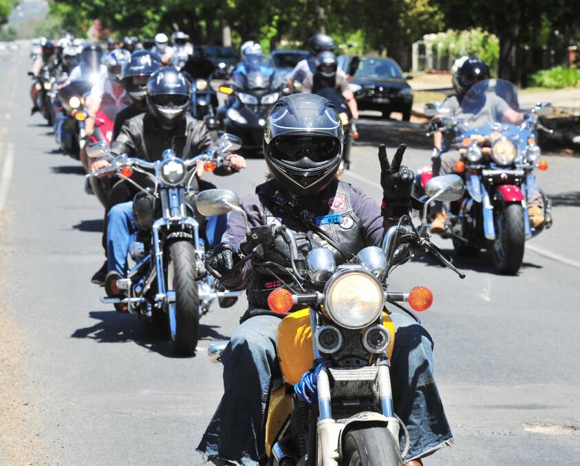 The Wagga Toy Run in 2016. Picture: Kieren L Tilly