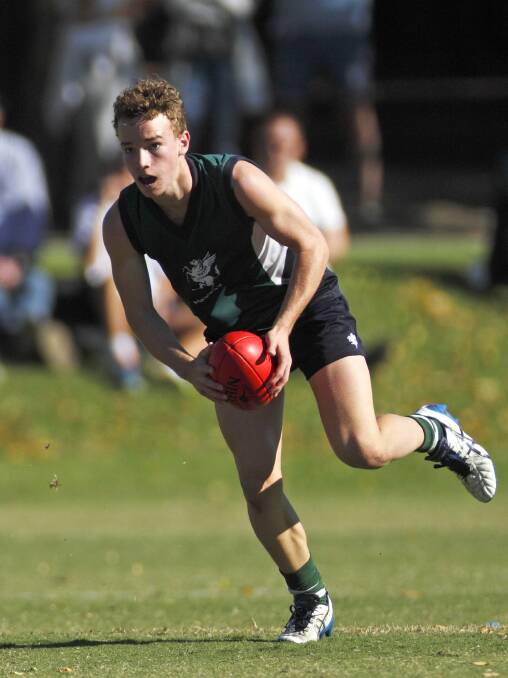 YEAR 12 student Jack Henderson playing for Geelong College.
