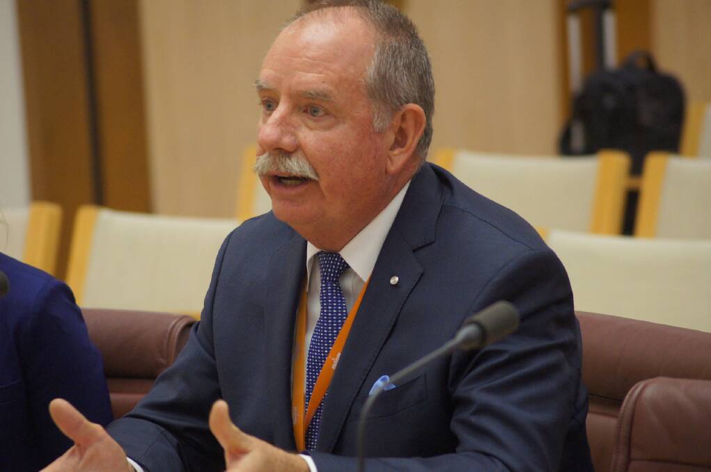 RMAC Independent Chair Don Mackay at the recent Senate hearing in Canberra.