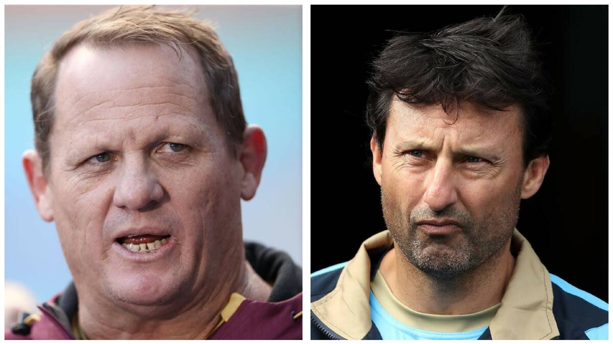 Queensland coach Kevin Walters (left) and his NSW counterpart Laurie Daley. Photos: Getty Images
