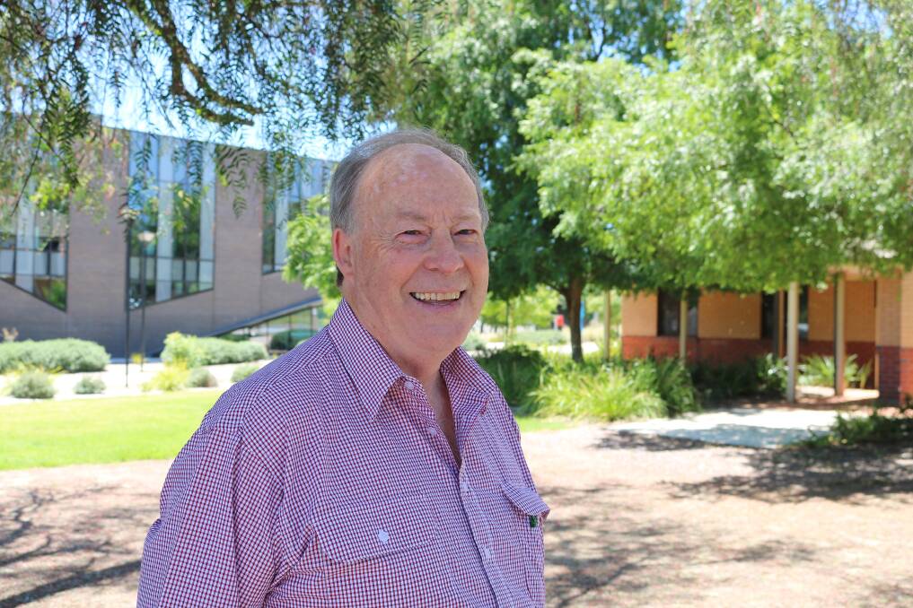 BRIGHT FUTURE: Charles Sturt University Emeritus Professor Jim Pratley, from the Graham Centre for Agricultural Innovation believes the future in bright for students of the industry.