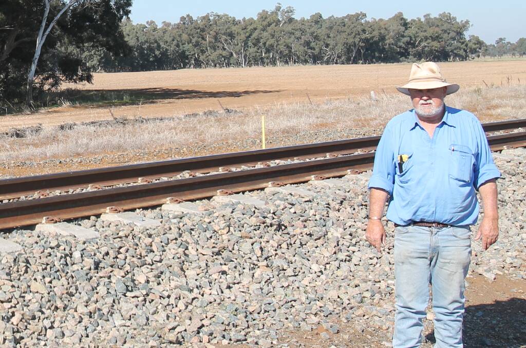 NO RAIL: Tony Hill is one of the many property owners who stand to suffer from the proposed Inland Rail Link between Illabo and Stockinbingal. Picture: Lachlan Grey