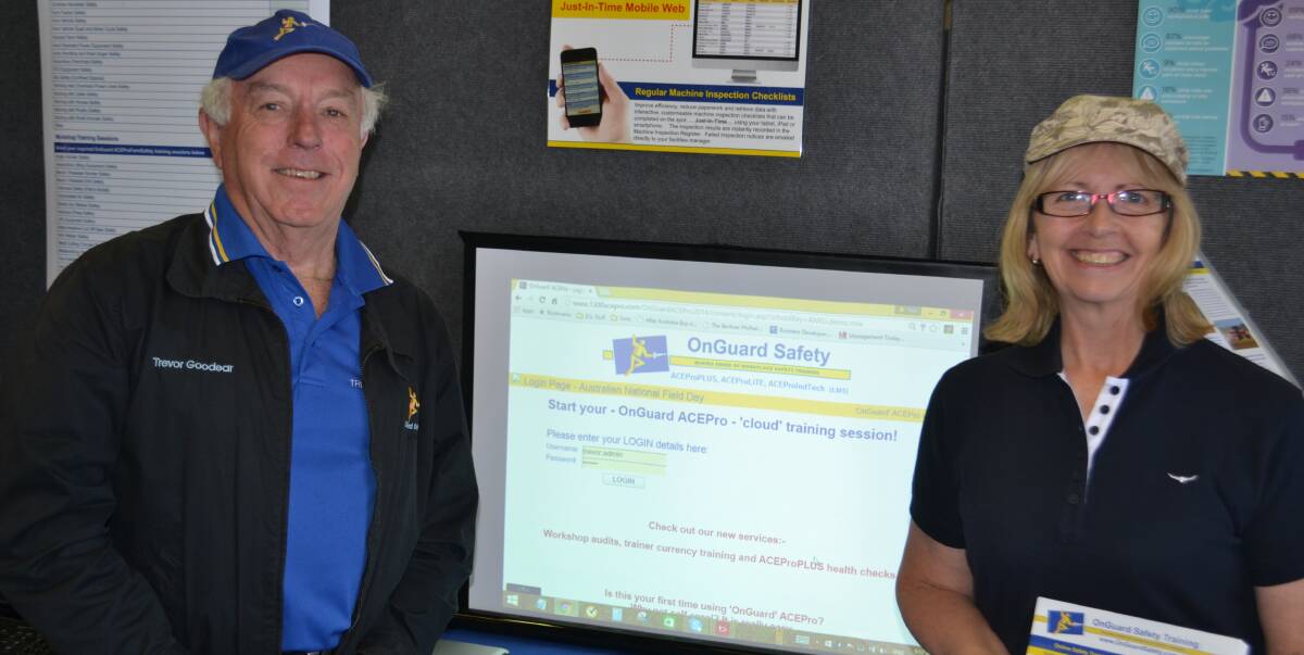 SAFETY MUST COME FIRST: NSW/ACT agents for OnGuard Safety Training, Trevor and Jill Goodear, Wamberal discuss the importance of safety in rural areas.