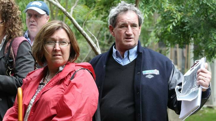 Kim and John Savage pictured at their former home. Photo: Peter Rae