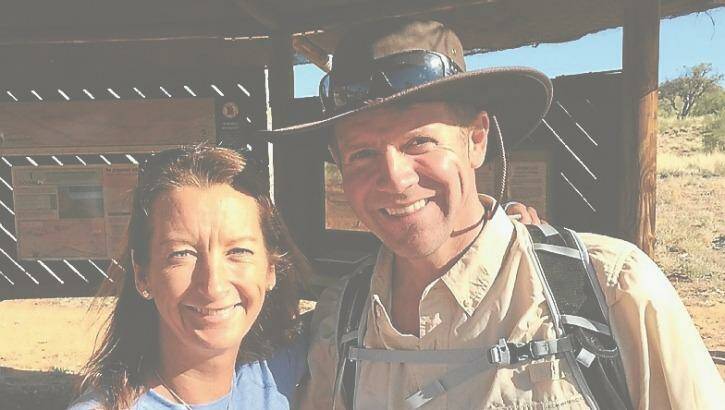 Mentors on a mission ... Layne Beachley and Mike Baird in the Northern Territory during a trek with eight teenagers who had overcome homelessness as part of Project Uplift. Photo: Supplied