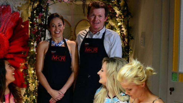 Adam Anderson is competing on My Kitchen Rules with his new wife Carol Molloy. Photo: Seven Network