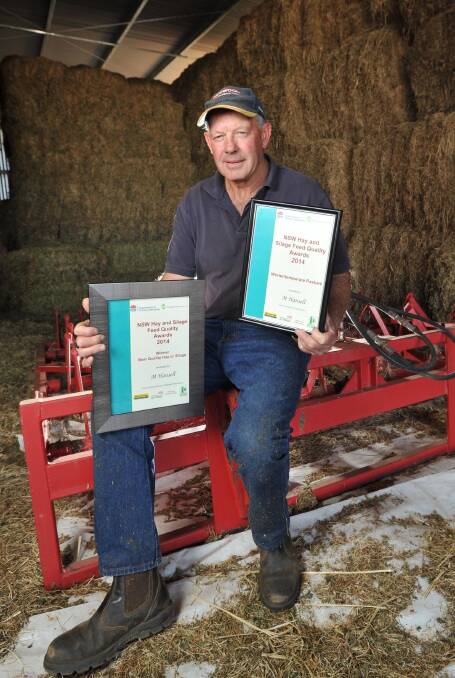 Mick Hansell from "Glenburn", Collingullie wins the award for best fodder in NSW.
