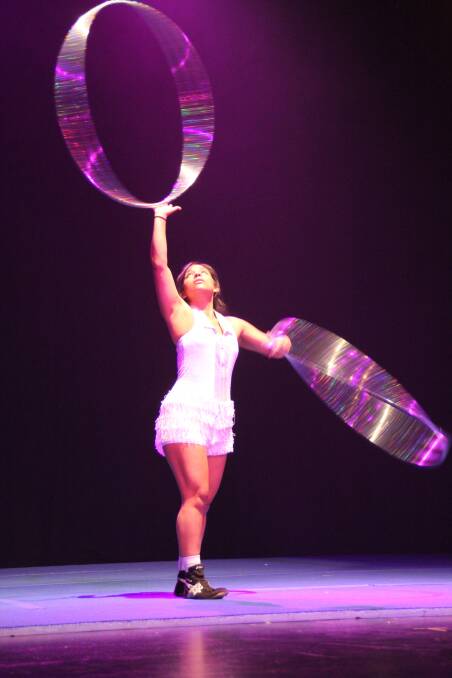 Circus artist Marcela Scheuner will perform at Farm Gate during the Henty Machinery Field Days.