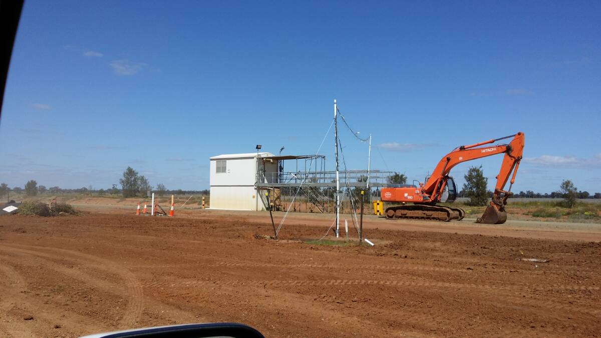Work is underway at the West Wyalong GrainFlow centre.
