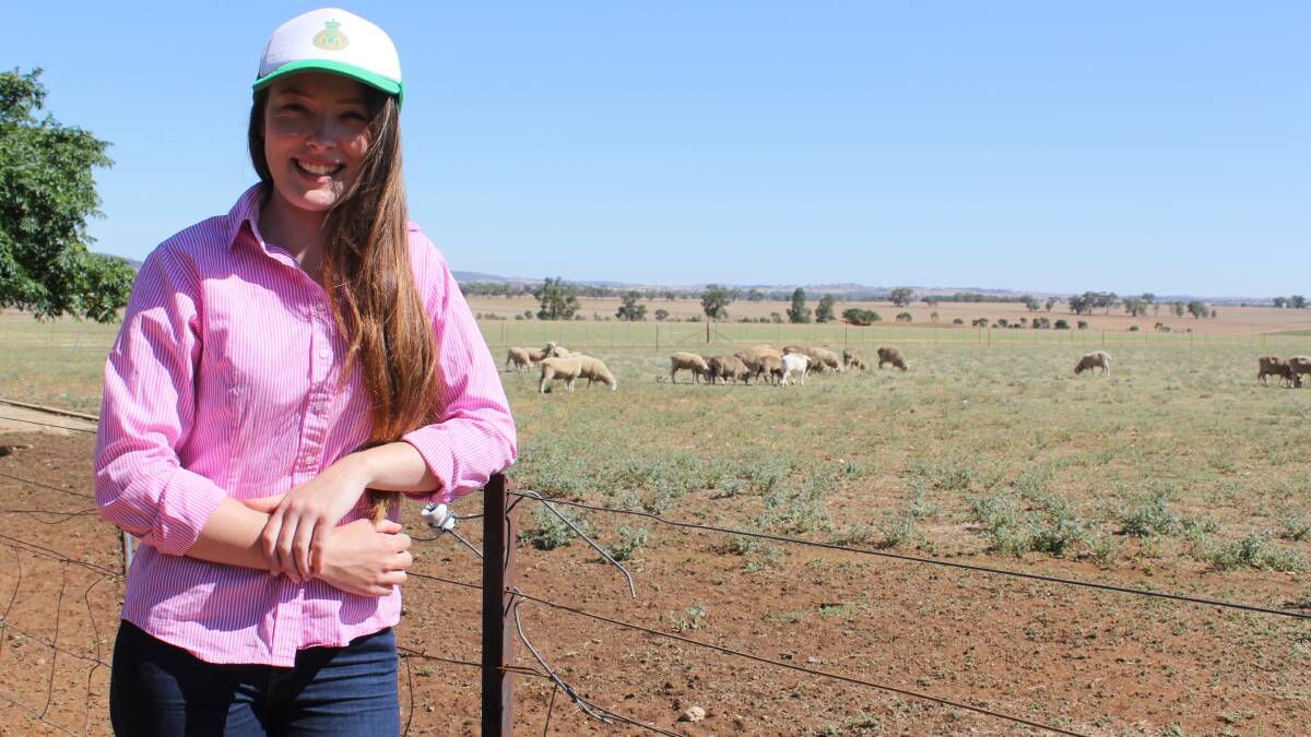 Mikaela Baker is a third year agricultural science student at Charles Sturt University, Wagga. Picture: Nikki Reynolds