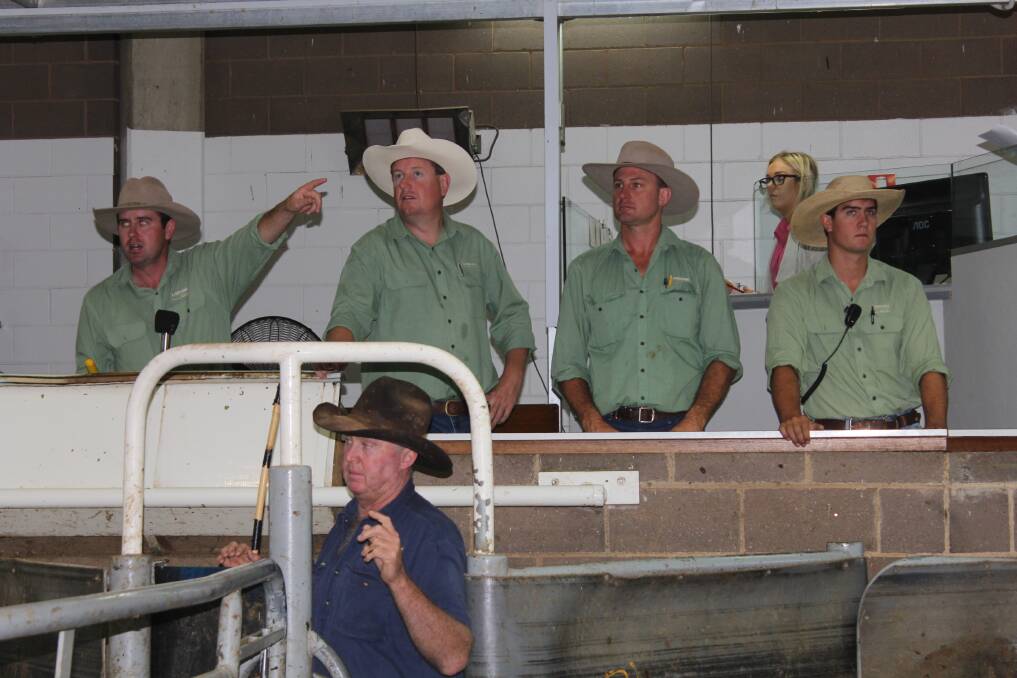 The team from Landmark Wagga at the Wagga cattle sale. Pictures: Shantelle Stephens
