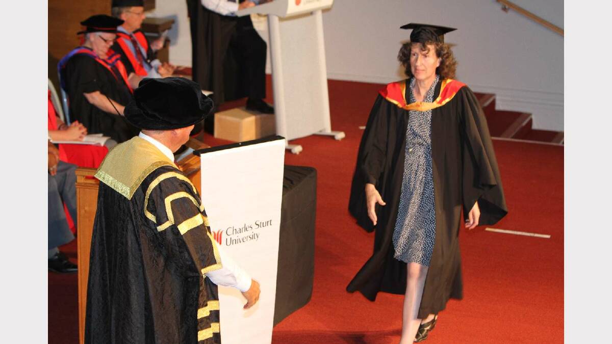 Graduating from Charles Sturt University with a Bachelor of Science is Suzanne Hannigan. Picture: Daisy Huntly