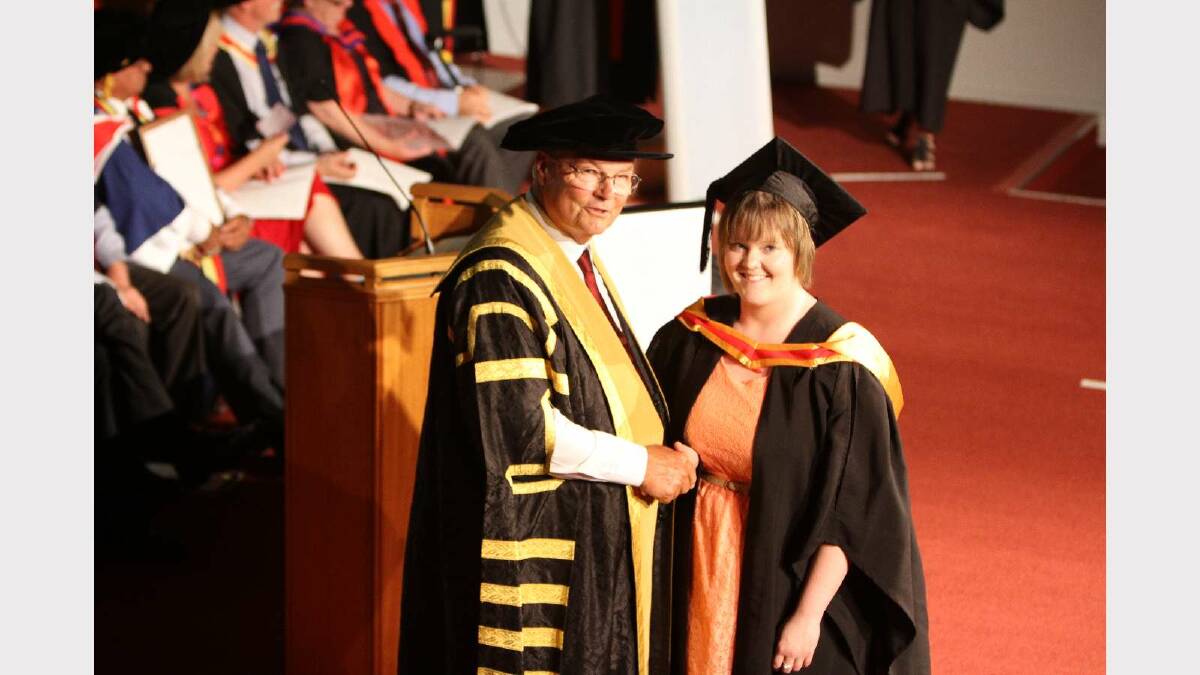 Graduating from Charles Sturt University with a Bachelor of Nursing is Kate O'Callaghan. Picture: Daisy Huntly