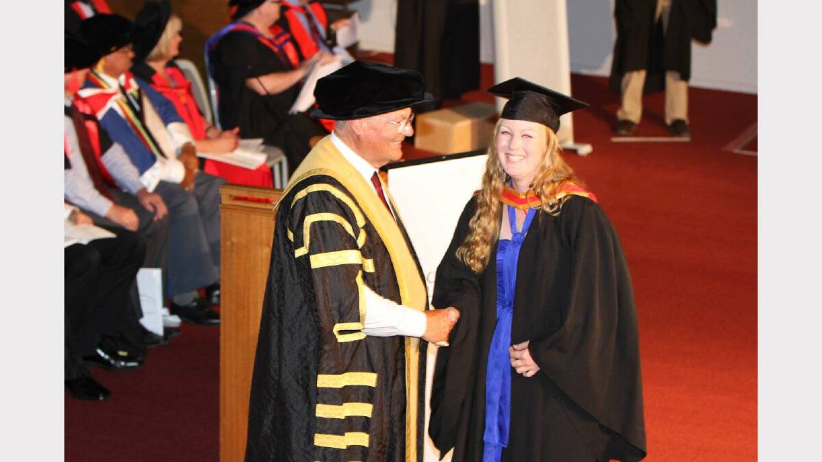 Graduating from Charles Sturt University with a Bachelor of Agricultural Science is Jessica Geddes. Picture: Daisy Huntly