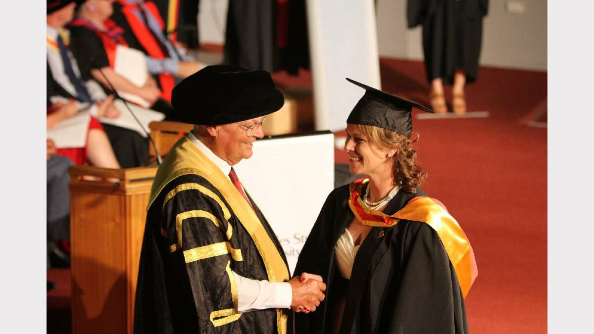 Graduating from Charles Sturt University with a Bachelor of Nursing is Brenda Dorman. Picture: Daisy Huntly