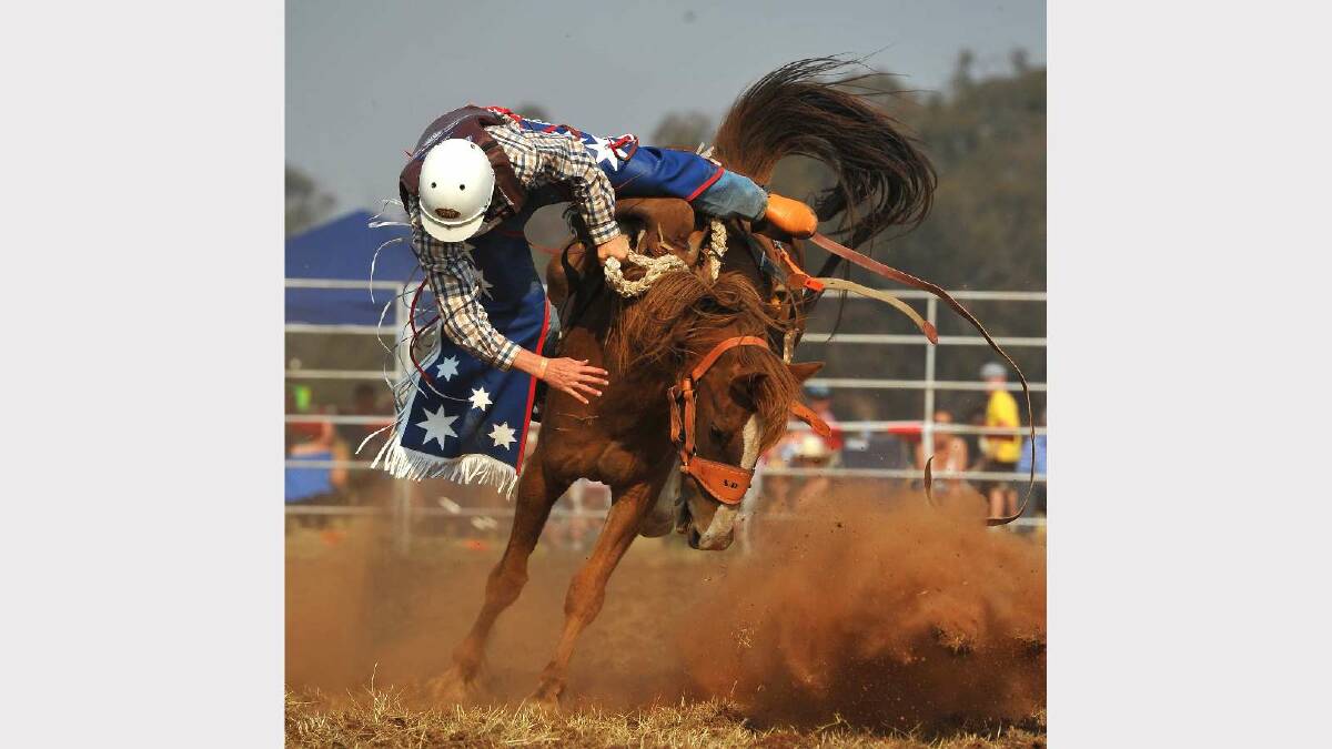 COOLAMON RODEO: Stephen Rauch in the second division. Picture: Addison Hamilton