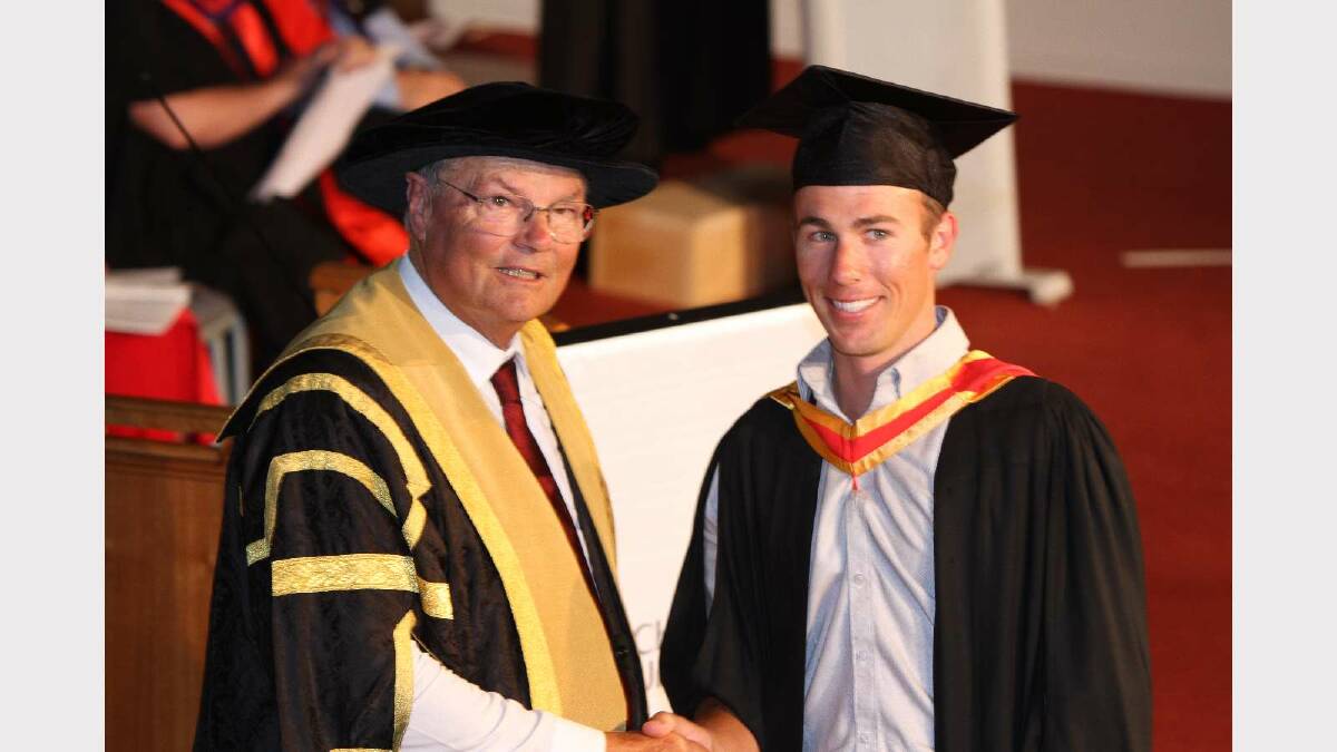 Graduating from Charles Sturt University with a Bachelor of Agricultural Science is Timothy Reeks. Picture: Daisy Huntly