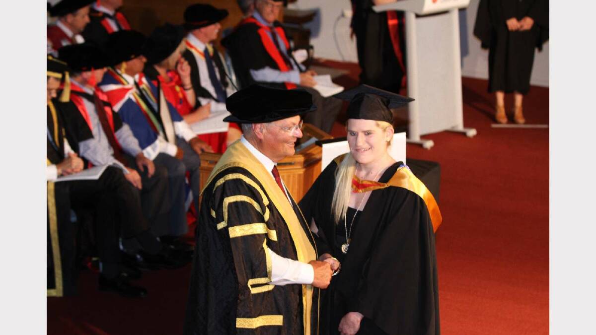 Graduating from Charles Sturt University with a Postgraduate Diploma of Midwifery (with distinction) is Keely Girling. Picture: Daisy Huntly
