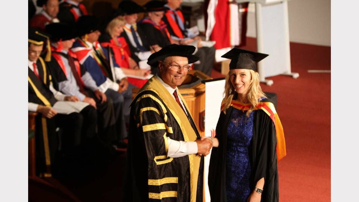 Graduating from Charles Sturt University with a Bachelor of Equine Science is Cara Wilson. Picture: Daisy Huntly