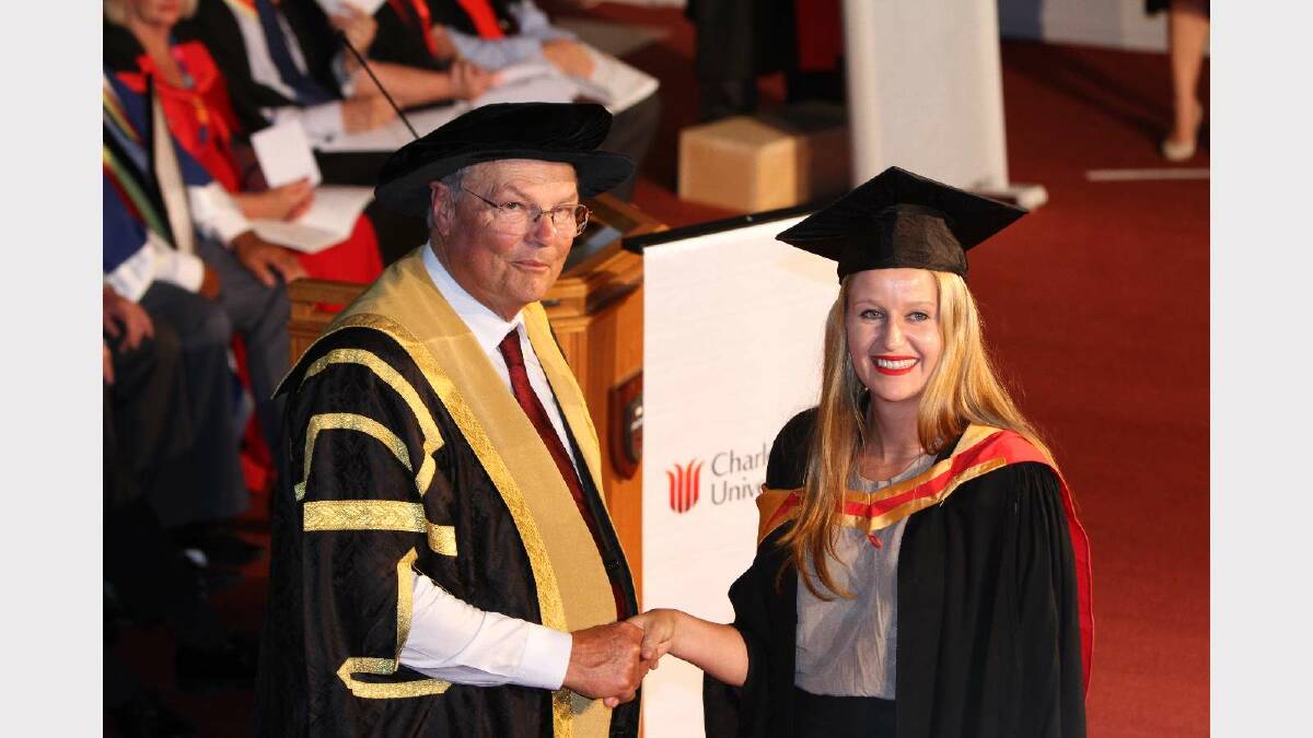 Graduating from Charles Sturt University with a Bachelor of Veterinary Biology/Bachelor of Veterinary Science is Katrina Couttie. Picture: Daisy Huntly