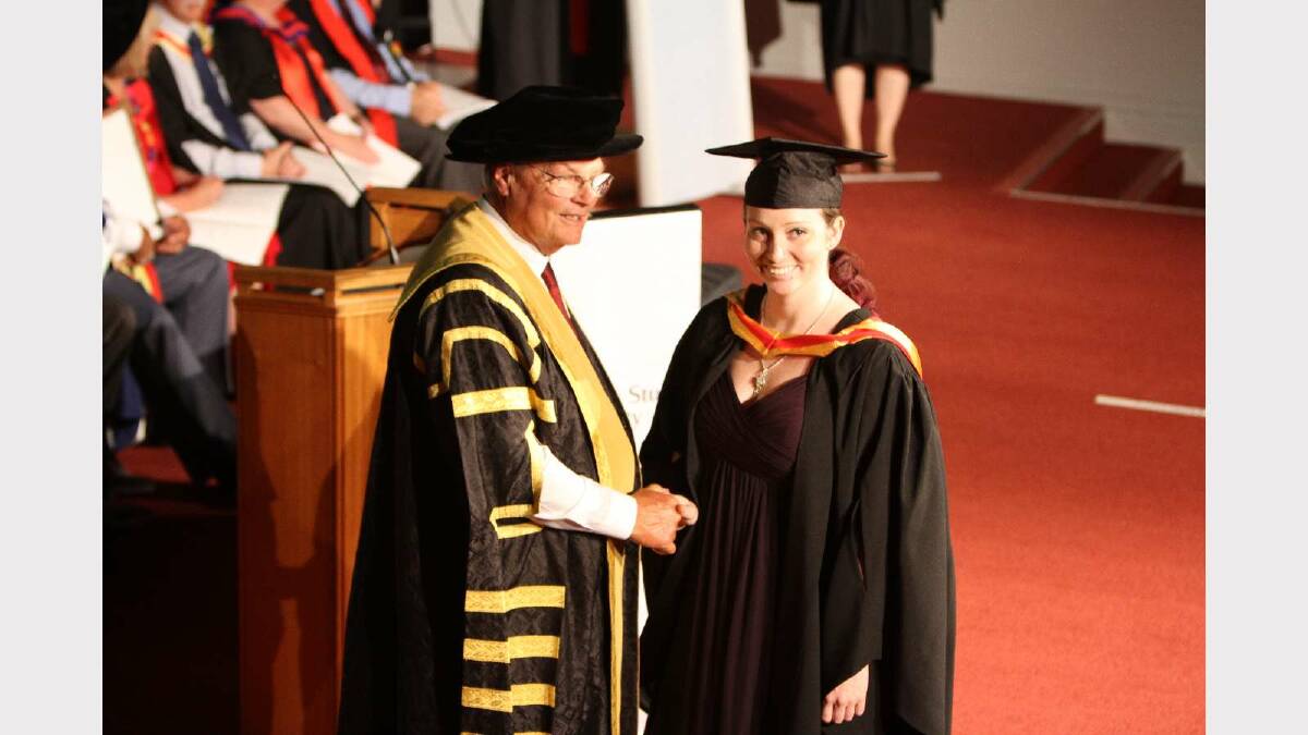 Graduating from Charles Sturt University with a Bachelor of Nursing is Rebecca Horseman. Picture: Daisy Huntly