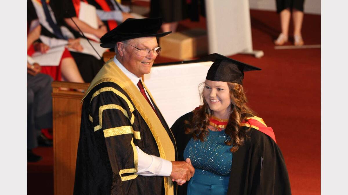 Graduating from Charles Sturt University with a Bachelor of Nursing is Megan Ashford. Picture: Daisy Huntly
