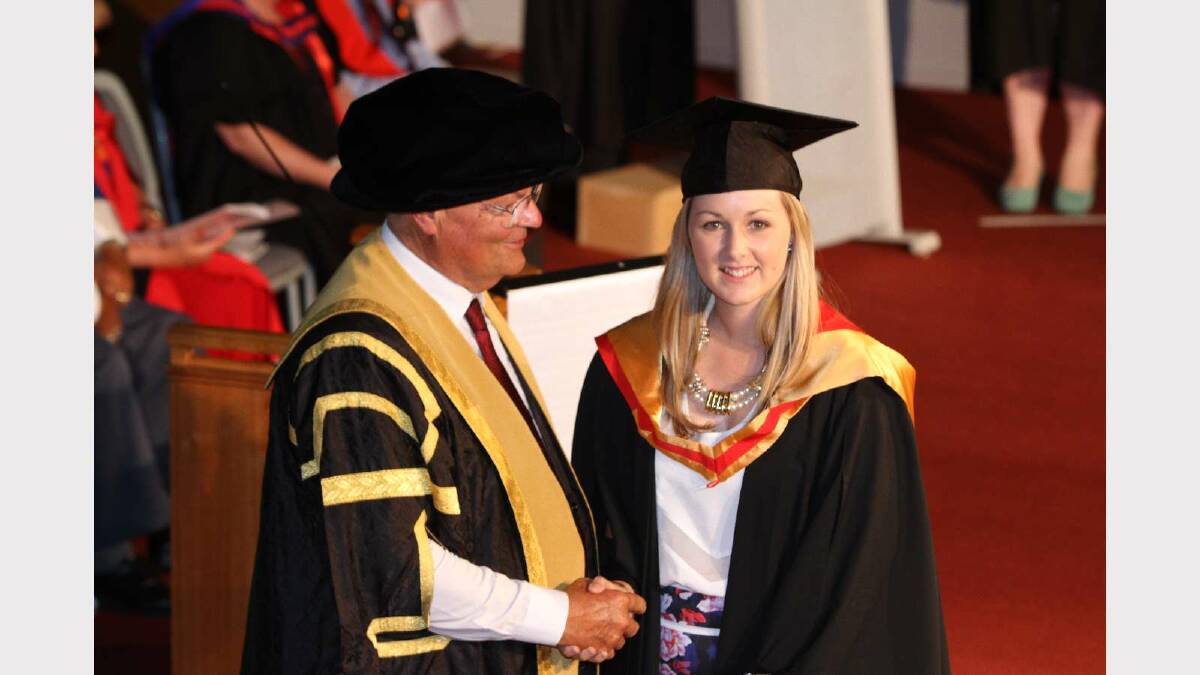 Graduating from Charles Sturt University with a Bachelor of Agriculture is Madisan Hodgson. Picture: Daisy Huntly