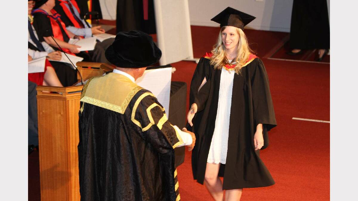 Graduating from Charles Sturt University with a Bachelor of Nursing is Emily Pell. Picture: Daisy Huntly