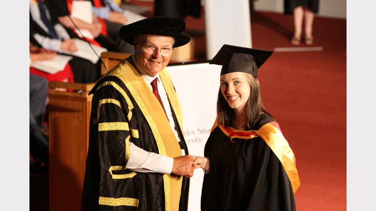 Graduating from Charles Sturt University with a Bachelor of Nursing is Rianne Walker. Picture: Daisy Huntly