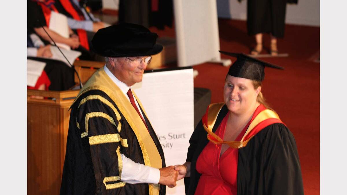 Graduating from Charles Sturt University with a Bachelor of Nursing is Karlie Hennock. Picture: Daisy Huntly