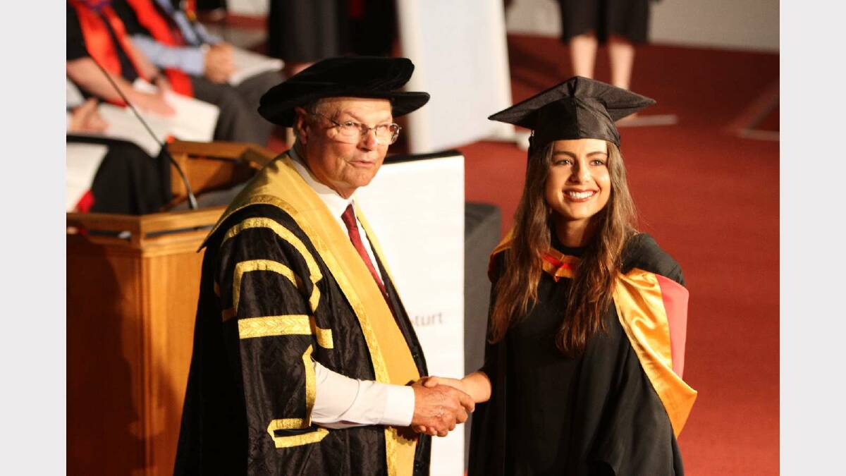 Graduating from Charles Sturt University with a Bachelor of Nursing is Emma Marks. Picture: Daisy Huntly