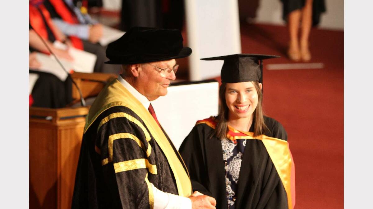 Graduating from Charles Sturt University with a Bachelor of Nursing is Laura MacDonald. Picture: Daisy Huntly