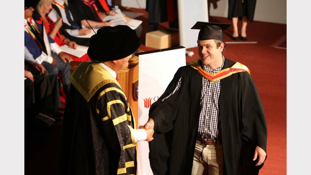Graduating from Charles Sturt University with a Bachelor of Veterinary Biology/Bachelor of Veterinary Science is John Campbell. Picture: Daisy Huntly