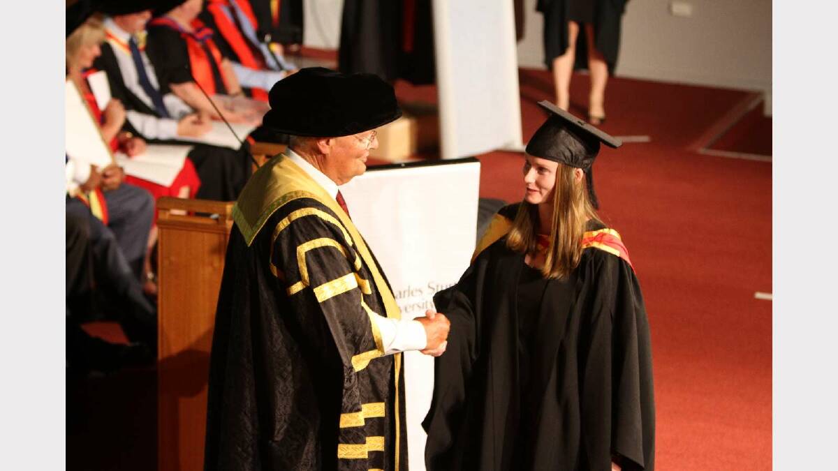 Graduating from Charles Sturt University with a Bachelor of Nursing is Kristie Reed. Picture: Daisy Huntly