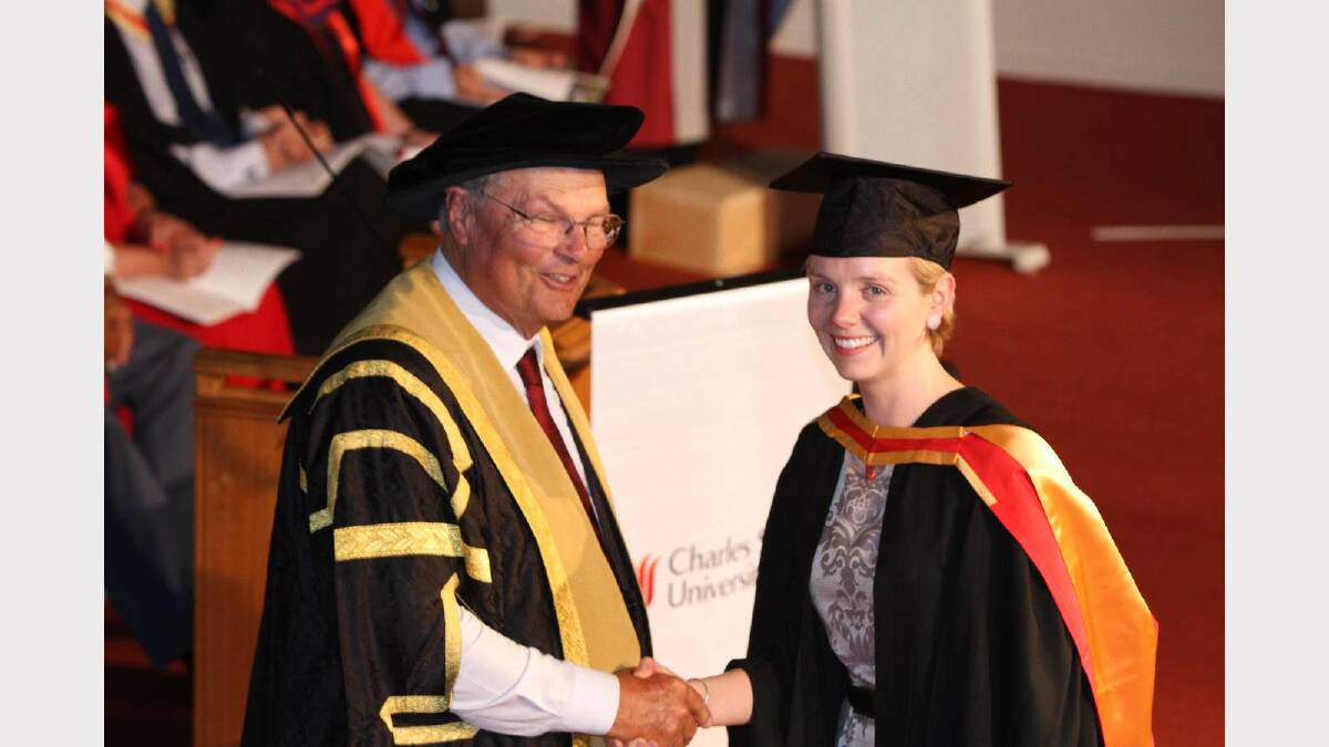 Graduating from Charles Sturt University with a Bachelor of Applied Science (Wine Science) is Sachi Robinson. Picture: Daisy Huntly