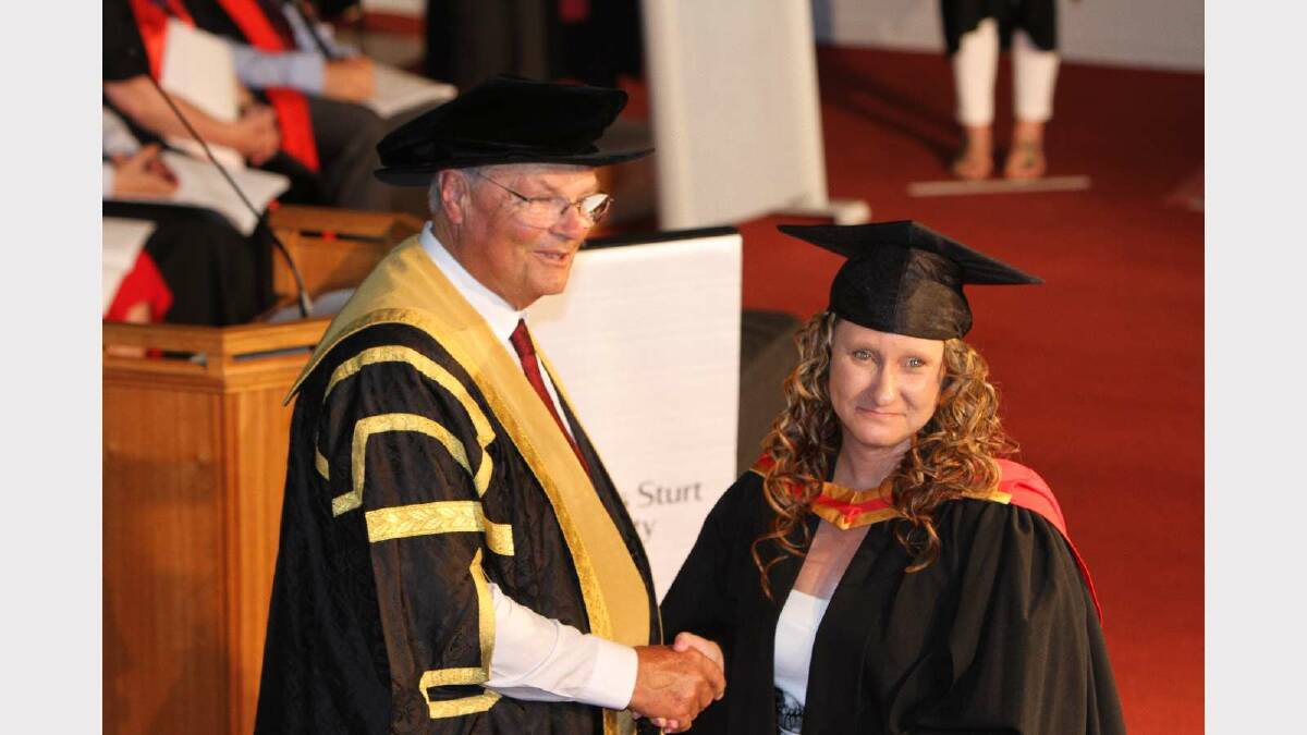 Graduating from Charles Sturt University with a Bachelor of Nursing is Kerri Hall. Picture: Daisy Huntly