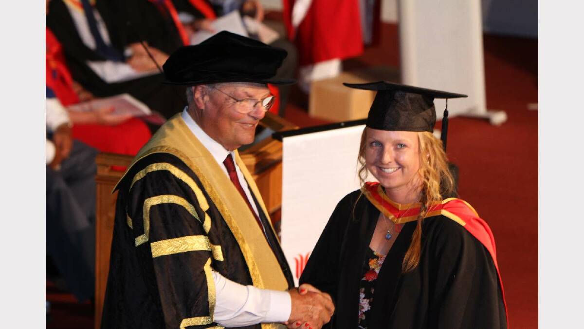 Graduating from Charles Sturt University with a Bachelor of Animal Science (Honours), with Honours Class 1 is Anna Turner. Picture: Daisy Huntly