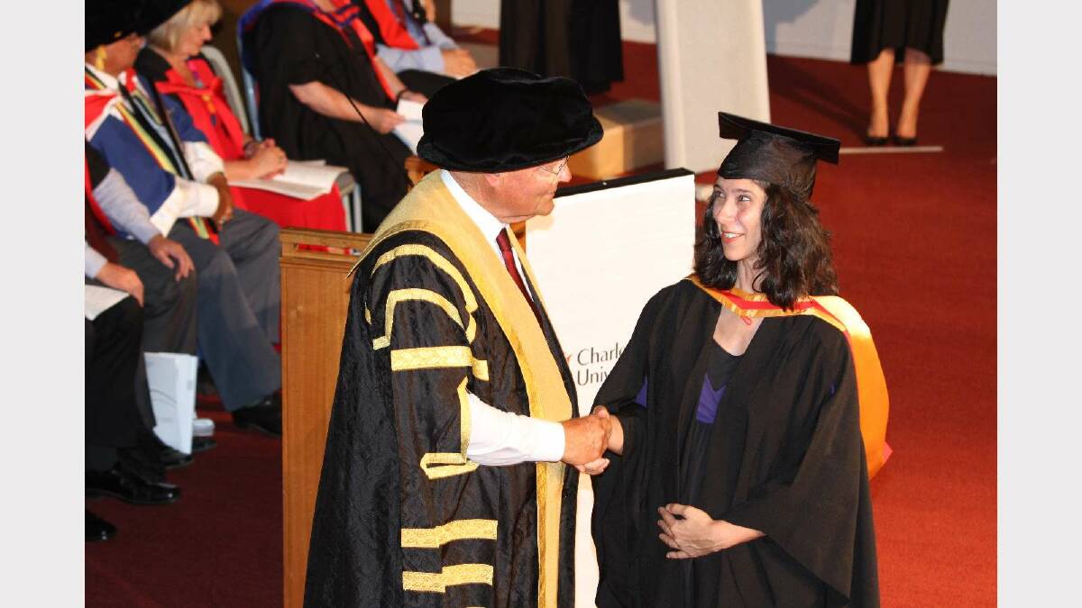 Graduating from Charles Sturt University with a Bachelor of Science/Bachelor of Teaching Secondary is Jennifer Stephens. Picture: Daisy Huntly