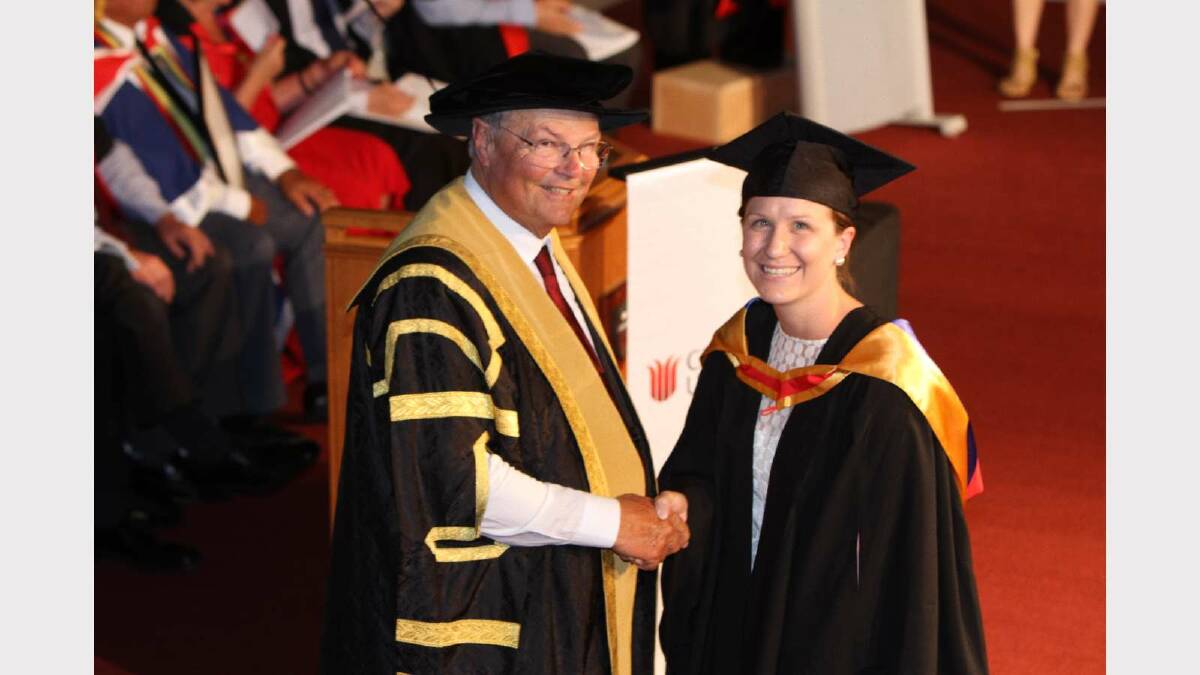 Graduating from Charles Sturt University with a Postgraduate Diploma of Midwifery (with distinction) is Connie Lelliot. Picture: Daisy Huntly