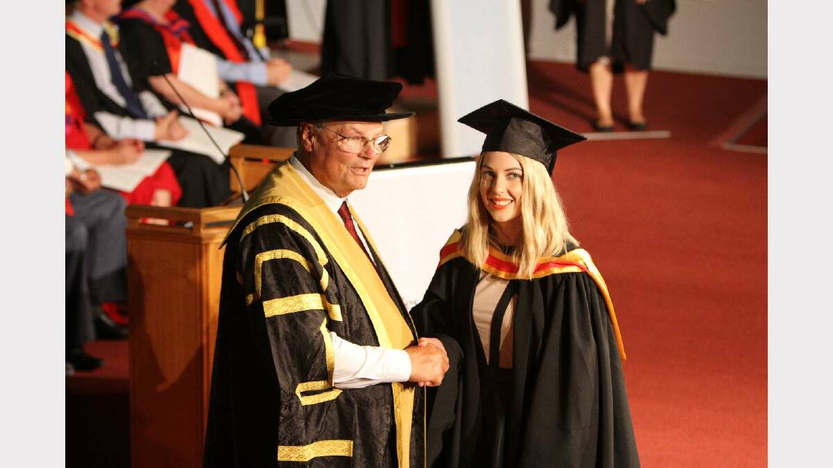 Graduating from Charles Sturt University with a Bachelor of Nursing is Avalon Burkett. Picture: Daisy Huntly
