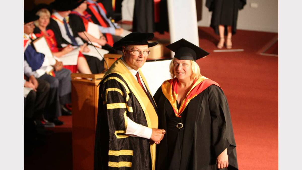 Graduating from Charles Sturt University with a Bachelor of Nursing is Sharon Fitzmaurice. Picture: Daisy Huntly