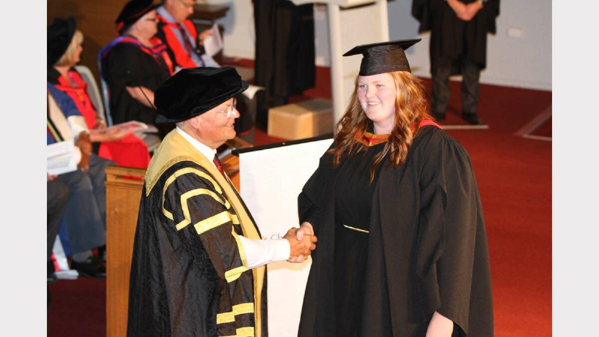 Graduating from Charles Sturt University with a Bachelor of Agriculture is Anna Ingold. Picture: Daisy Huntly