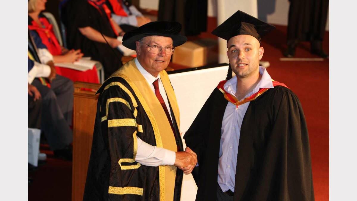 Graduating from Charles Sturt University with a Bachelor of Science/Bachelor of Teaching Secondary is Peter Nicoll. Picture: Daisy Huntly