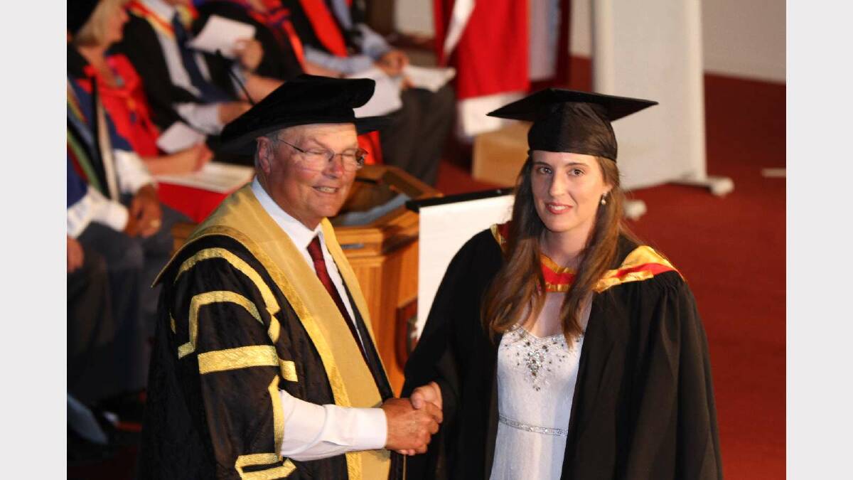 Graduating from Charles Sturt University with a Bachelor of Equine Science is Hannah O'Dea. Picture: Daisy Huntly